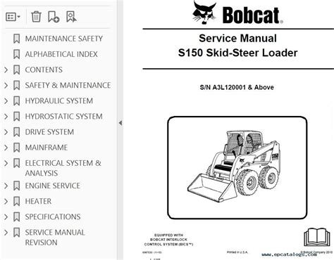 bobcat skid steer specs s150|bobcat s150 parts manual.